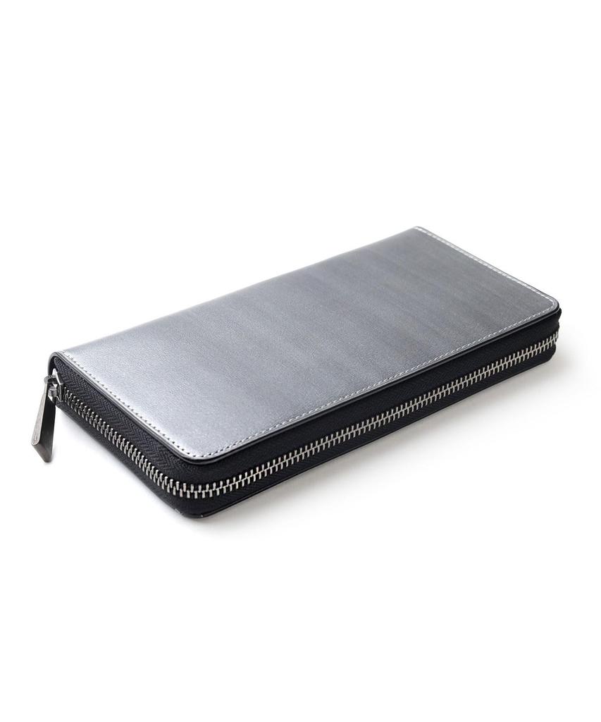 Lanvin en Bleu Herren Lenor Accessoires Rundum-Reißverschluss Langbörse, Grau