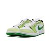 Jordan Air Jordan 1 Abrasion Resistant Low top Vintage Basketball Shoes Unisex Green 553558-152(Team500-aj)