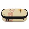 Pencil Pouch 300D Polyester High Capacity Smooth Zipper with Main Compartment Mesh Pocket and Pen Slots for School and Study