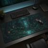 Mauspad Dunkler Wald Gaming XL Groß Zuhause Benutzerdefinierte Mausmatte XXL Mechanische Tastaturmatte Rutschfest Weich Büro Computertischmatte
