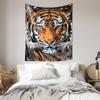 Abstract Tiger Tapestry Home Decor Mural Warm Throw Art