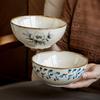 Medieval Tableware Brunch Bowl 5.5 Inch Special-Shaped Noodle Bowl Rice Bowl Ceramic Dessert Yogurt Bowl Outlet