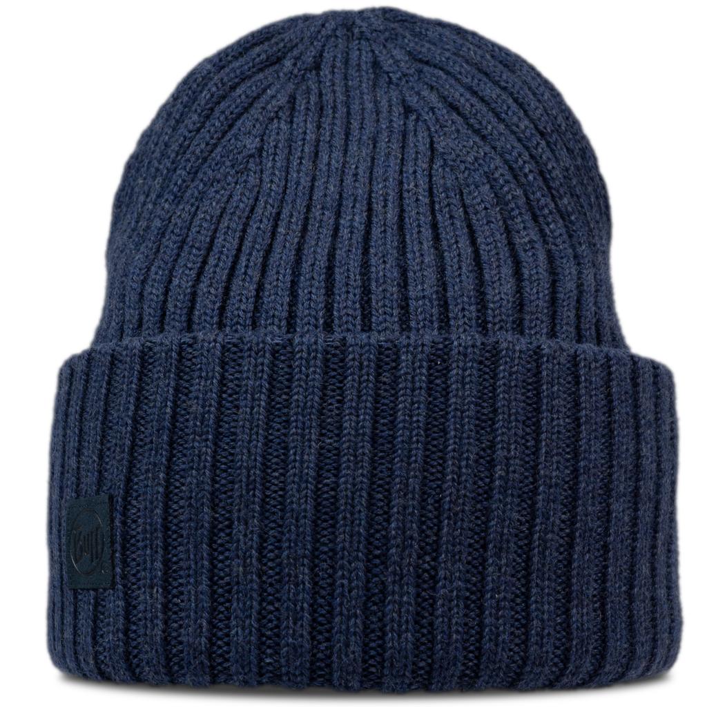 Buff Knitted Erviny Beanie, Unisex navy Cap