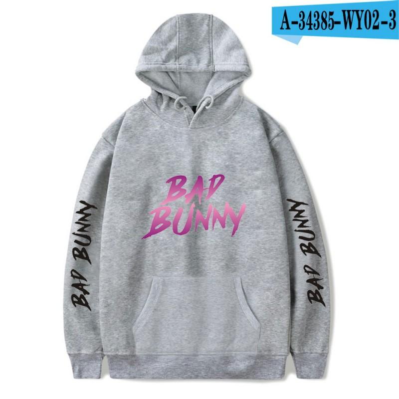 Unisex Hooded Sweatshirt Bad Bunny Inspired Casual Fall Pullover With Letter Print