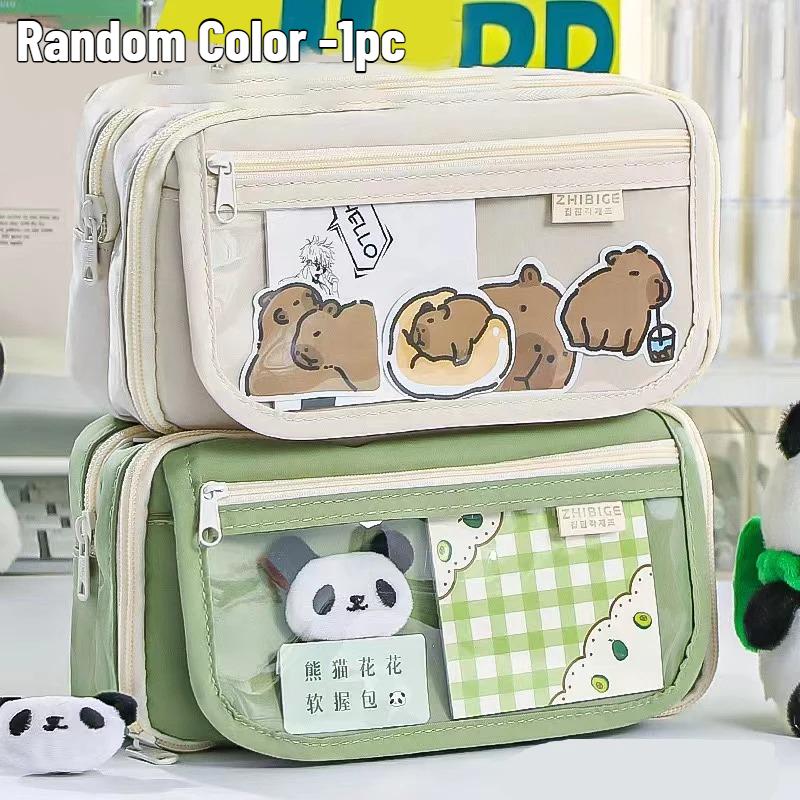Transparent Pencil Case for Girls New Large Capacity Pencil Case for Junior High School and Elementary School Students High Appe