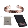 Vinterly Copper Magnetic Bracelets Men 10mm Wide Adjustable Benefits Health Magnet Energy Open Cuff Bangles Resizable Jewelry
