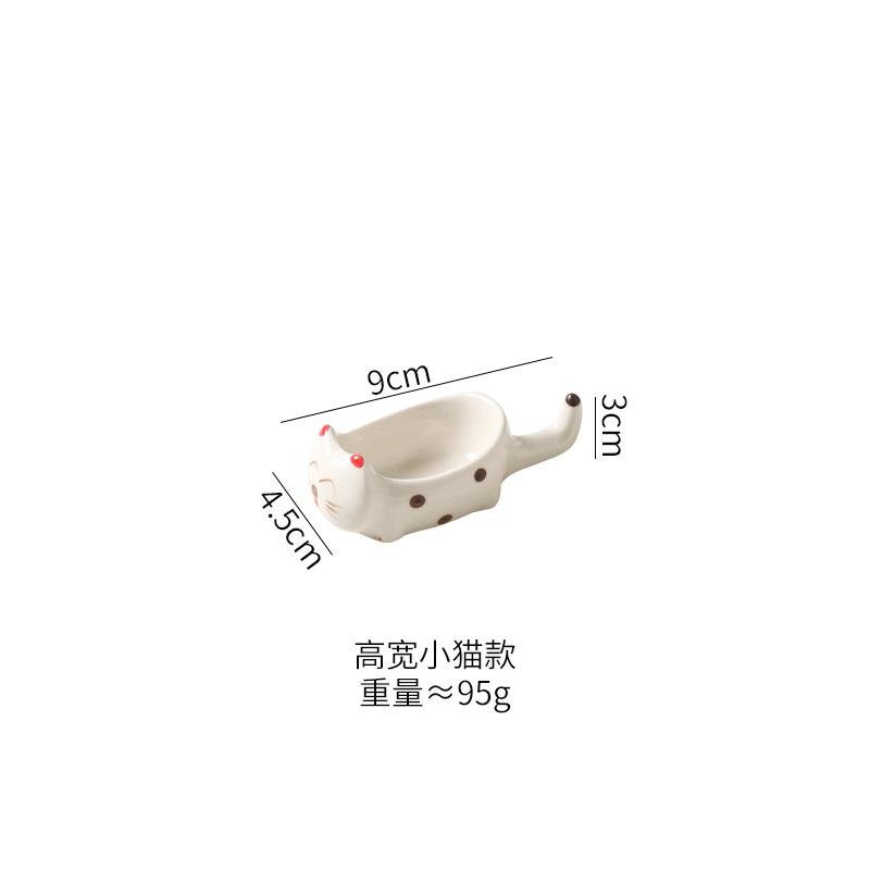 

Cartoon Animal Sauce Dish Ceramic Bowl Chopstick Holder Snack Bowl Seasoning Dishes Dipping Dish Dessert Plate Gravy Boats Tray