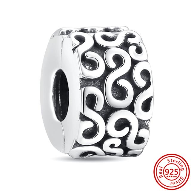 Νέα 925 Silver Heart ψηλοτάκουνα Animal Pavé Beads Fit Charm βραχιόλι Γυναικεία μόδα κοσμήματα