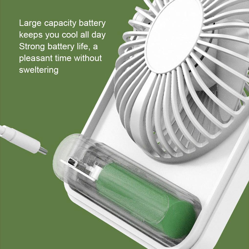Rechargeable Fan With 180 Degrees Wide Angle Air Supply Rechargeable Portable Fan Mini Portable Fan