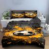 Soccer Ball with Splashes. Bedding Sets Duvet Cover Sets Duvet Covers Pillowcases(1*Duvet Cover 2*Pillowcases Without Duvet Insert)