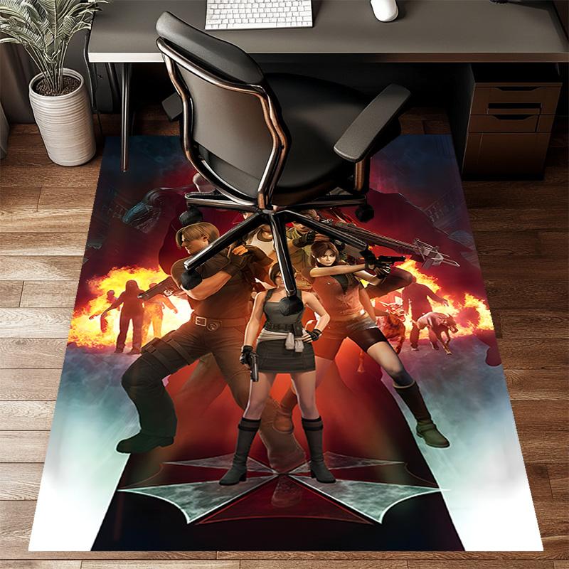 Resident Evil Printed Area Rug Carpet for Bedroom Living Room Home Decor Rugs Mat Non Slip Mat Rug for Bedside