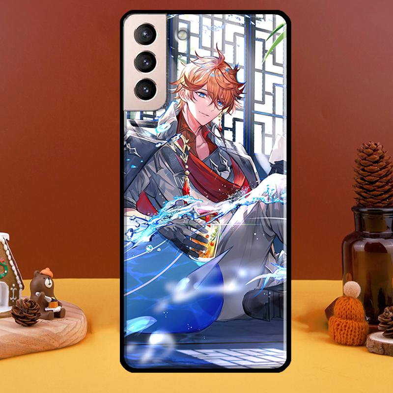 Tartaglia Genshin Impact Phone Case For Samsung Galaxy S21 S22 Ultra Note 20 S8 S9 S10 Note 10 Plus S20 FE Fundas