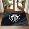 Leeds United Design Crystal Velvet Rug Soft Decorative Mat for Bedroom Entrance
