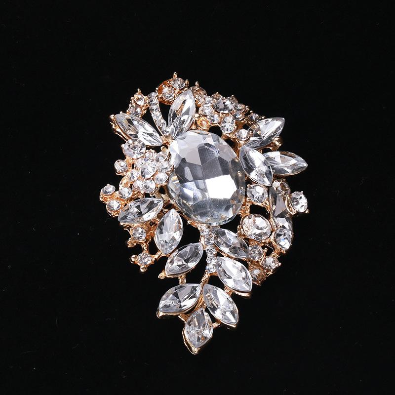 Legierung Mode Kreative Persönlichkeit Kristallglas Brosche Brosche Brosche Damen Kleidung Zubehör