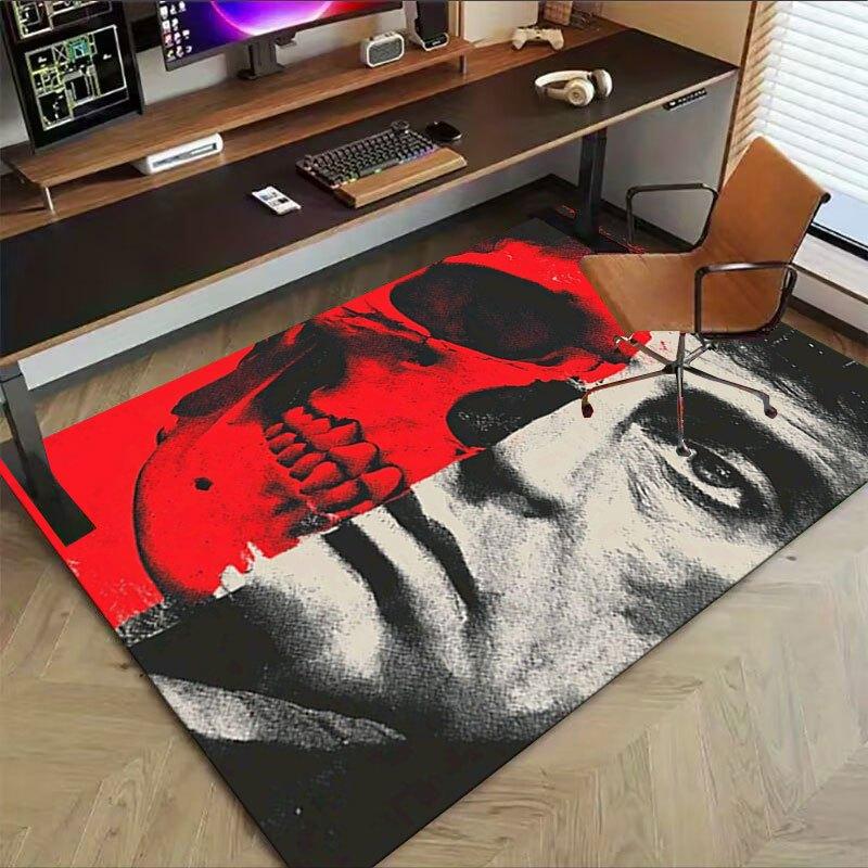1ks Scarface Kancelářský Koberec Podložka pod Židli Měkká, Pohodlná, Pro Všechna Roční Období, Perfektní pro Domov, Ložnici nebo Kancelářský Dekor, Perfektní Dárek pro