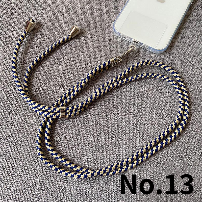 Verstellbares Nylon-Handy-Lanyard-Band, Handy-Fall-Patch-Lanyard mit Dichtung, Umhängeband, Telefon-Zubehör