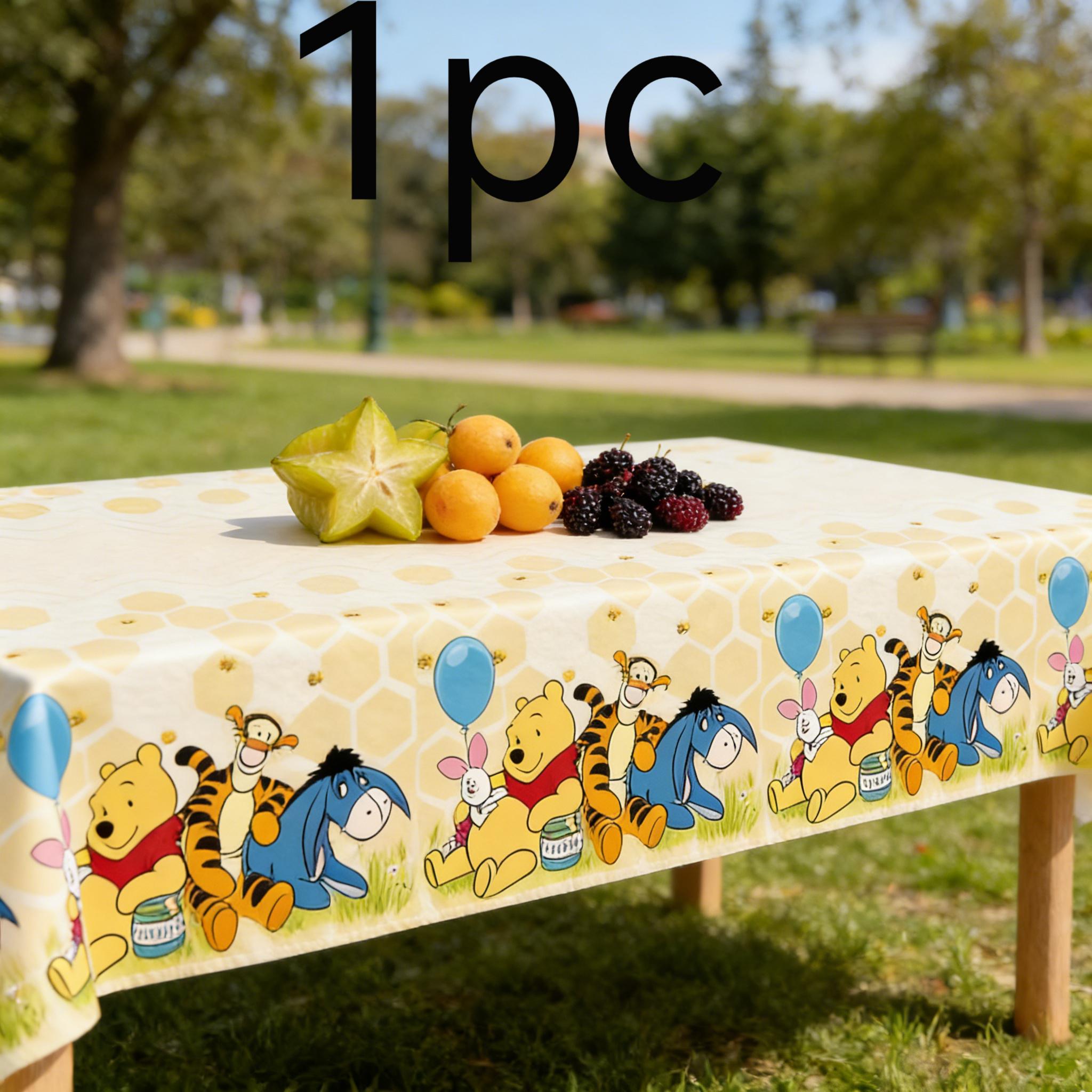 Disney Winnie The Pooh Party Tablecloth Birthday Holiday Events Family Gatherings and Picnics Party Scene Decoration Items