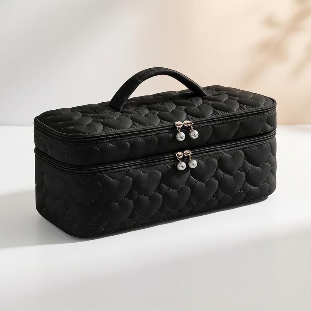 Cosmetic Travel Organizer Multi-Compartment Polyester Bag