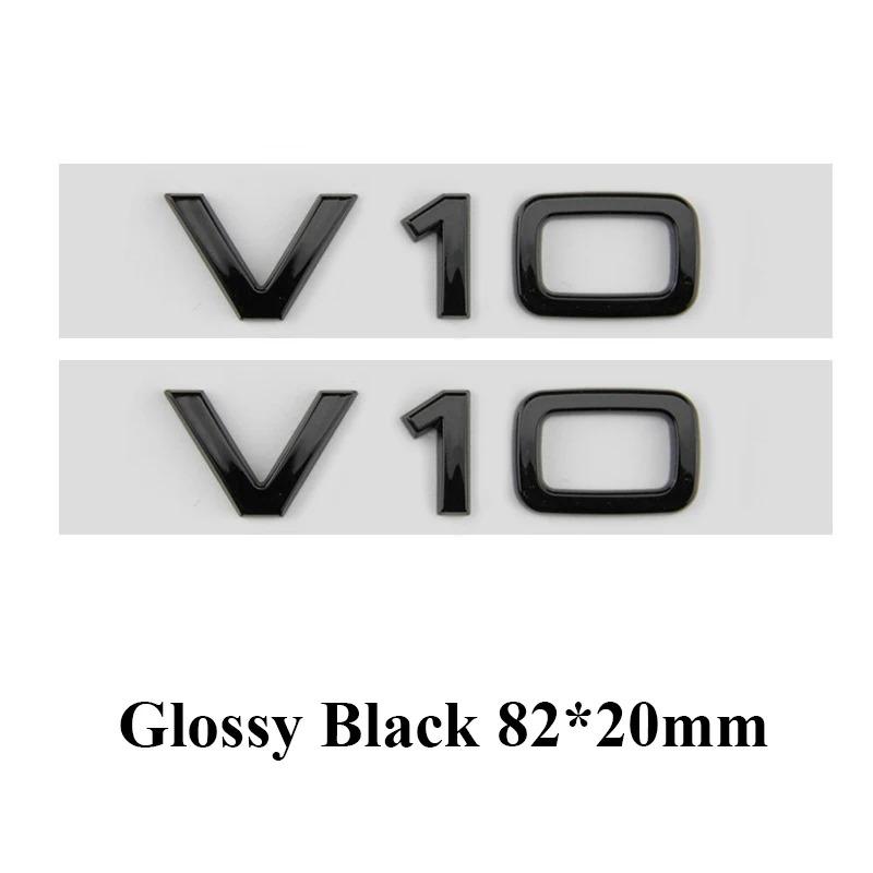 2pcs Car Styling ABS V6T V8T V10 Letter Emblem Tail Trunk Fender Side Badge Sticker For Q1 A4 A3 A5 A6 Q3 Q5 Q7 S6 Accessories