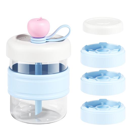 Szklana butelka na wodę ze słomką, infuzer na owoce, szczelny kubek o pojemności 500 ml, słoik do picia, kubek do lodu z tacką na lód