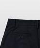 MANNERGRAM [Half-Set Japanese Imported Fabric] Single-Pleat High-Density Cotton Half Pants Dark Navy