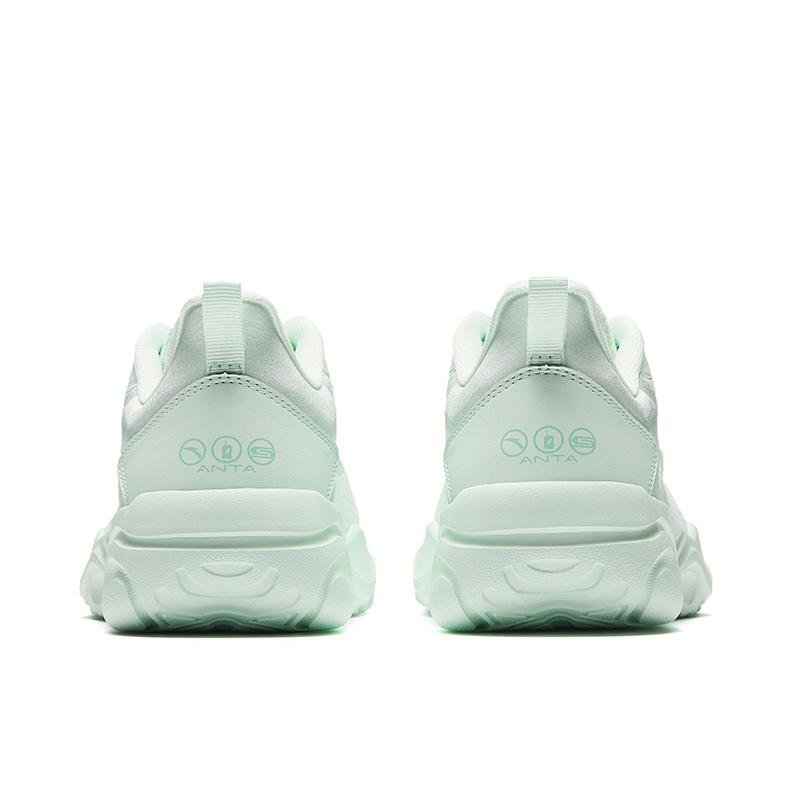 Anta Milk Candies Slip Resistant, Abrasion Resistant, Breathable Low top Training Shoes Women's Light Cloud Green 922547703Q-3