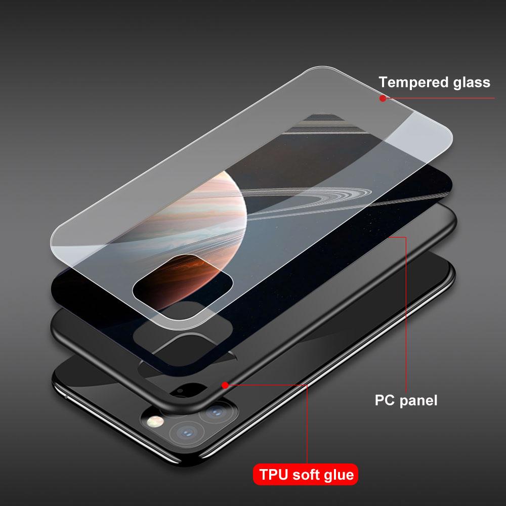 Universe Starry Sky Funda Case for iphone 17 Pro Max Air 16 15 14 13 Pro Max 15 16 Pro 15Plus Tempered Glass Coque