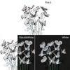 25PCS Black White Butterfly Garden Decorative Stakes Simulation Butterfly Stakes  Weding Ornament