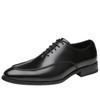 New Business Formal Wear Leather Shoes Men's Retro British Style Teenagers Work Shoes Gentleman Oxford Derby Shoes