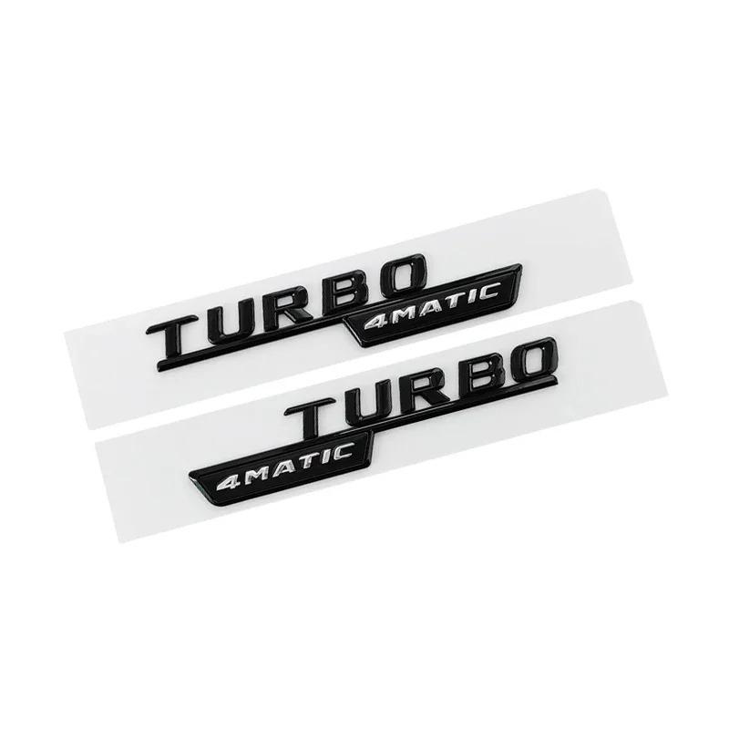 2 ks ABS Auto Blatník Turbo 4MATIC Logo Znak Odznak Nálepka Pro A45 C117 CLA 35 45 GLA45 X247 GLE53 Příslušenství