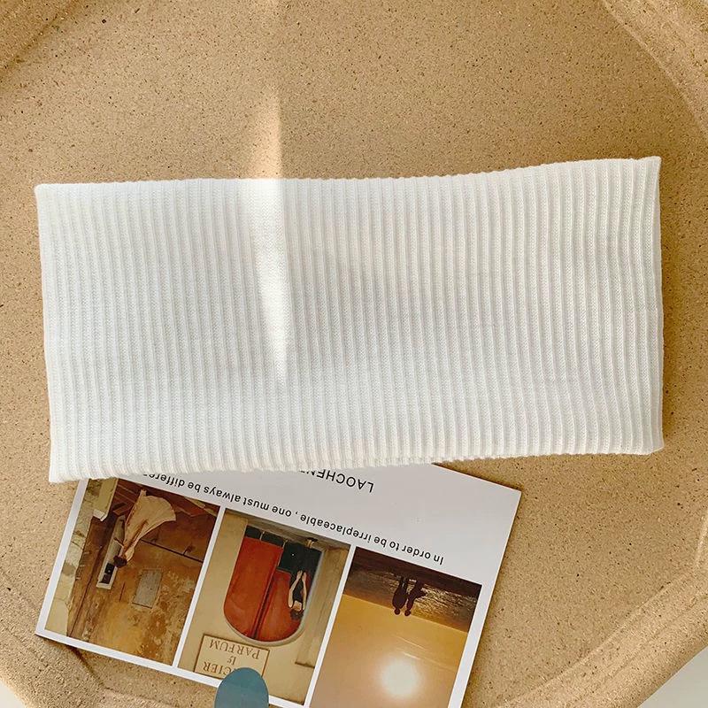 Korean Style Knitted Women's Headband: Versatile, Sweat-Absorbent, Elastic for Sports & Face Washing