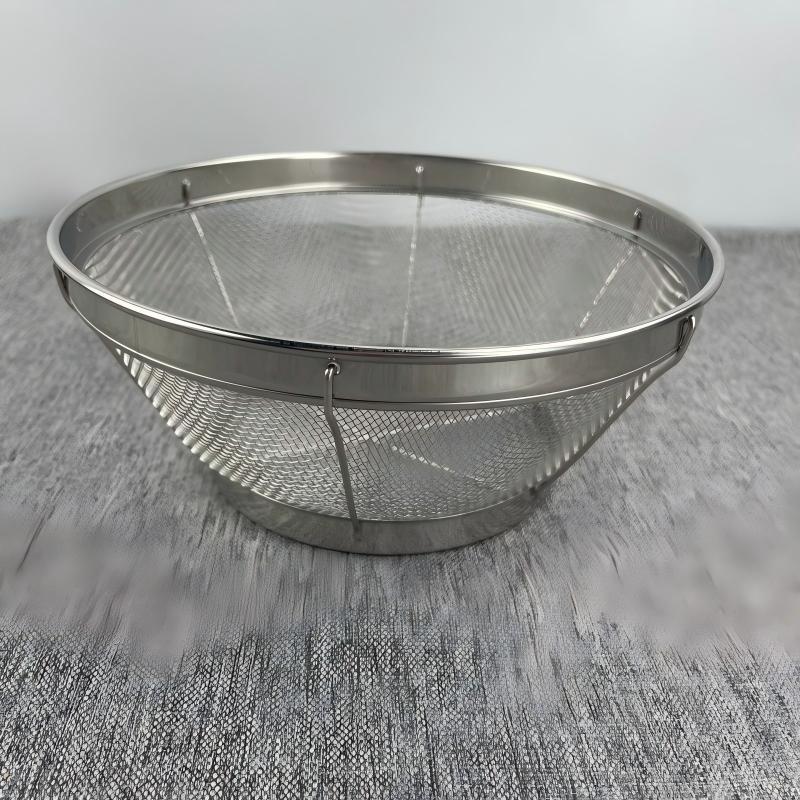 Diruien 22cm Commercial Reinforced Mesh Draining Basket