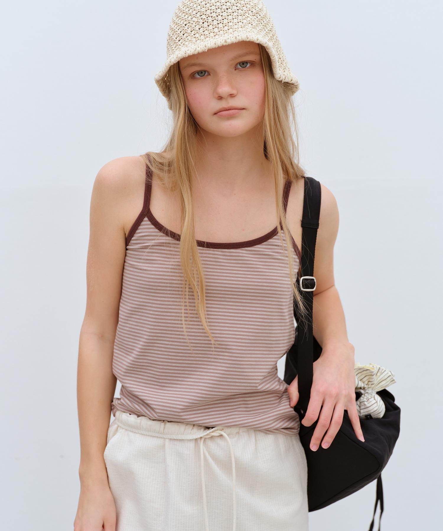 Bensimon Stripe Sleeveless - Mocha Mousse Mocha Mousse/00F