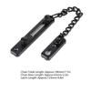 Stainless Steel Durable Anti Theft Chain Lock Safety Security Guard Door Lock Latch Home Hotel(Black )