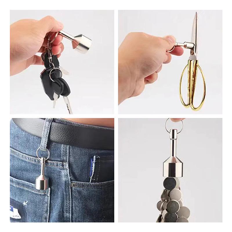 Stainless Steel Magnetic Keychain & Identifier Ring