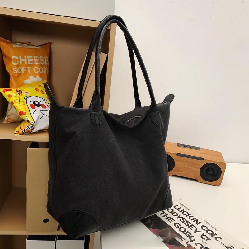 Повседневная холщовая сумка-тоут Zoyou на плечо