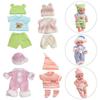 Colorful Reborn Dolls Clothes Polyester Simulation Baby Outfits  Reborn Baby Doll Toys