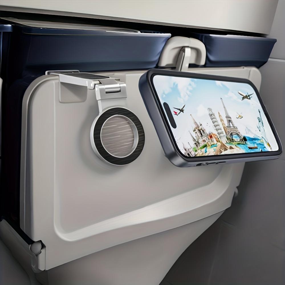 Airplane Phone Holder, Suitable for Magsafe, Essential for Air Travel, Magnetic Phone Mount, Compatible, Hands-Free Operation for Long Flights