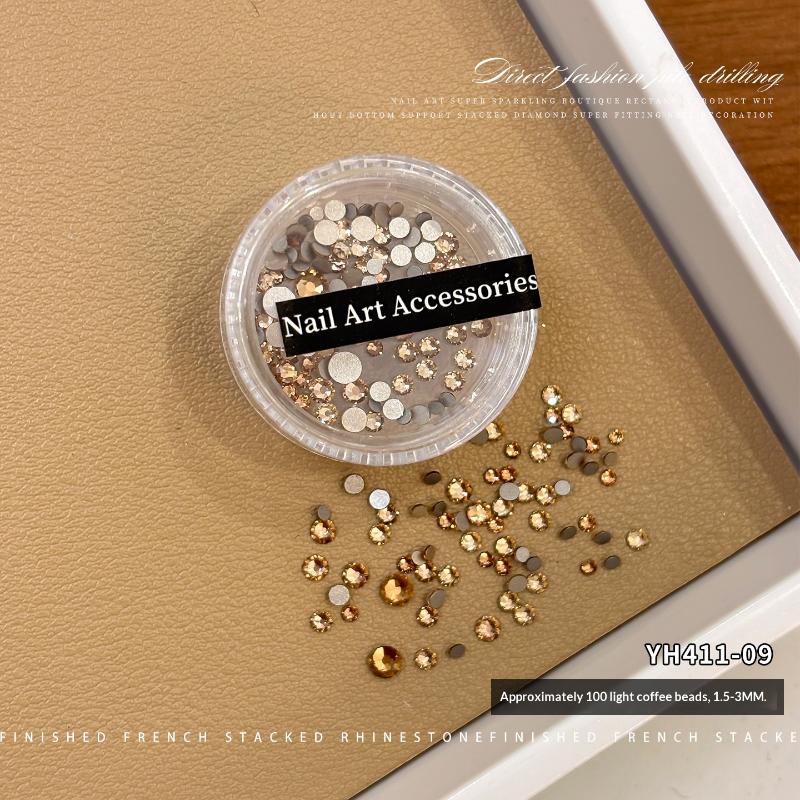 100Pcs 1.5-3Mm Glass Crystal Non Hotfix Rhinestones Craft Supplie Flatback Glitter Stones Nail Art Decorations Diy Accessories