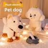 Cute Scarf Plush West Highland Children Electric Toy With Storytelling Function