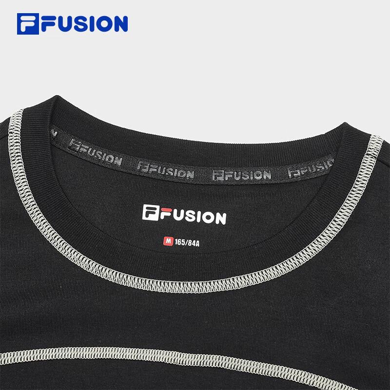 FILA FUSION Women's Contrast Stitch Long Sleeve Knit Top