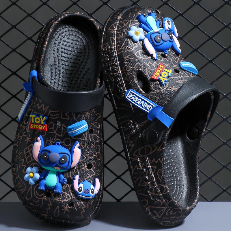 

Men s 2025 Summer Closed-Toe Anti-Slip Beach Slippers with Thick Soft Sole 36-37【Inner length 235mm】