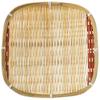Japanese Style Rice Husk Woven Square Tray Basket