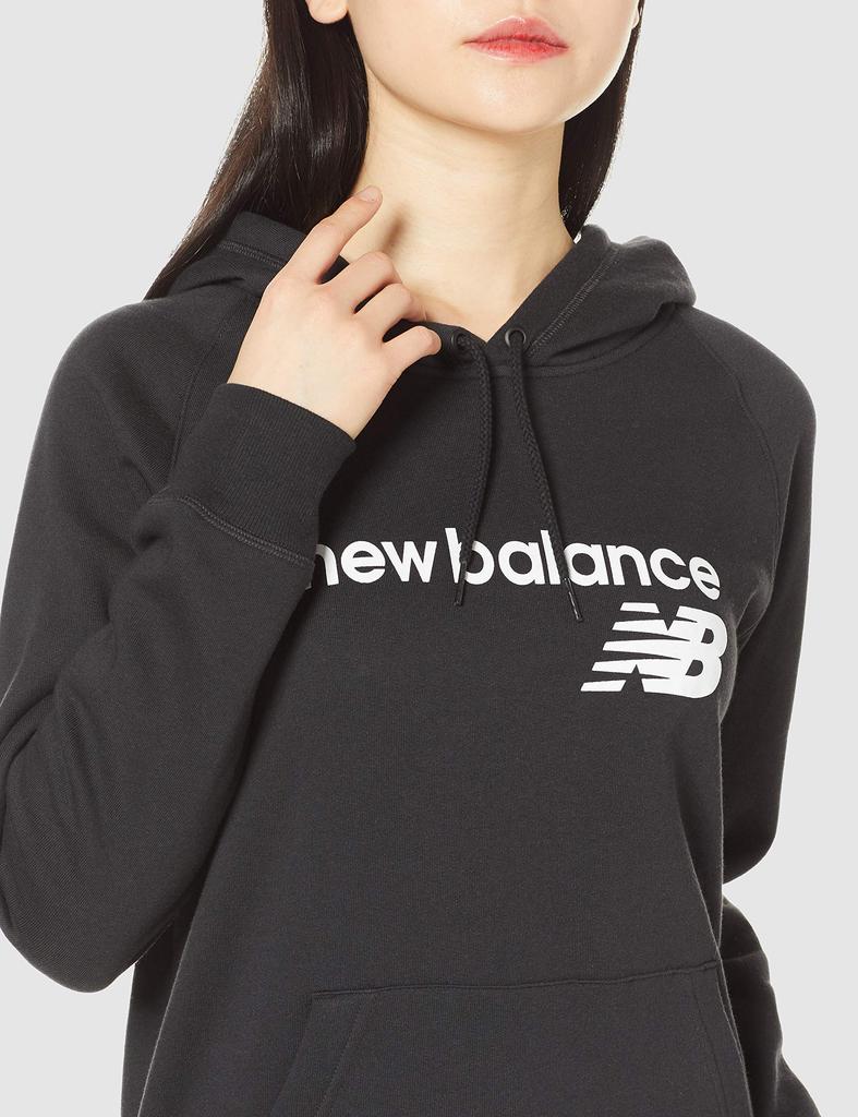 New Balance Core Fleece Hoodie Black Size L Women's (WT03810), Sweatshirt, Fleece-Lined, (BK),