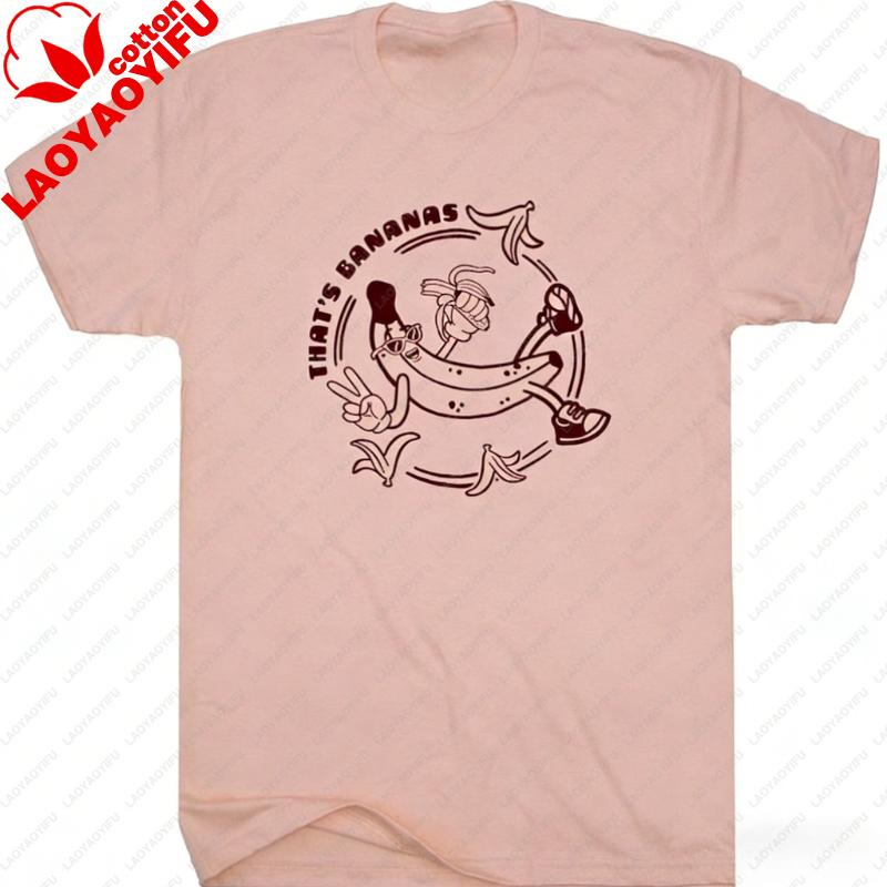 Thats Bananas T Shirt Funny Banana Silly Graphic Funny Shirts for Unisex Women Cute Banana Vintage Fruit Tee Fibonacci Y2k Tops S