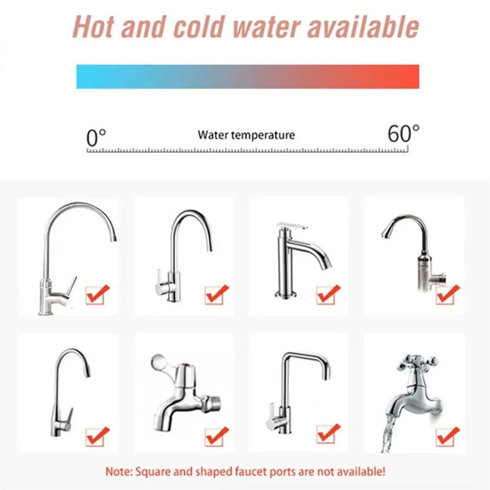 360°Rotation Kitchen Faucet Filter Sprayer Tap Water Purifier Nozzle for Home PVC Shower Head Kitchen Accessories