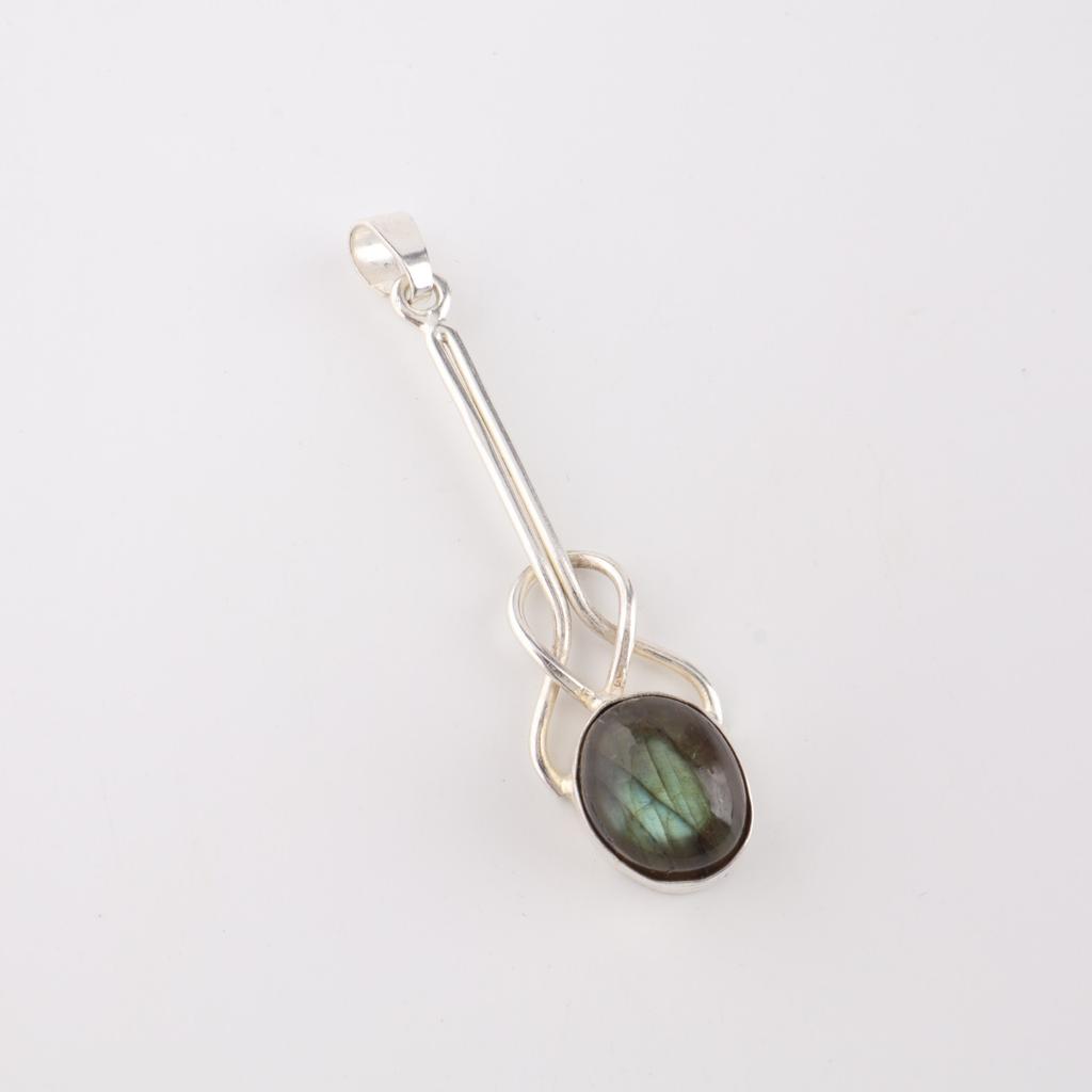 Labradorite Gemstone 925 Sterling Silver Jewelry Handmade Pendant For Birthday PP-60-27