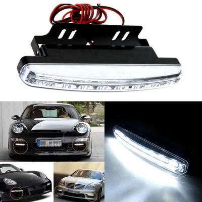 8LED luz diurna para conducción DRL lámpara antiniebla para coche impermeable DC 12V