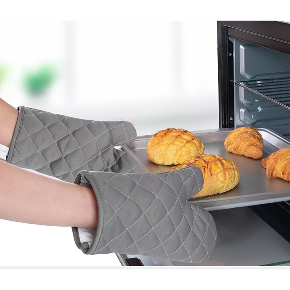 Single Microwave Oven Gloves Multi-color Kitchen Cooking Baking Mitts Pot Pad Heat Proof Protected High Temperature Resistant