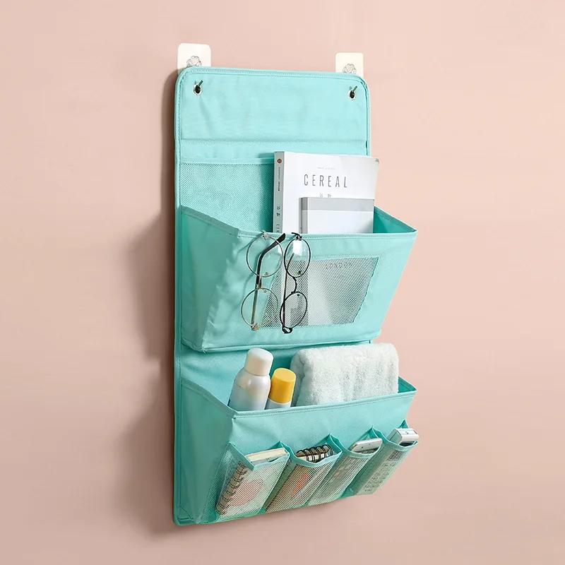 Creative Fabric Makeup Storage Bag Multi-layer Hanging Bag Behind Door Organizer Bag Dormitory Storage Bag Sundries Bag
